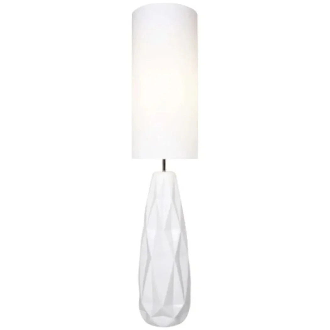 Skova White Ceramic Floor Lamp