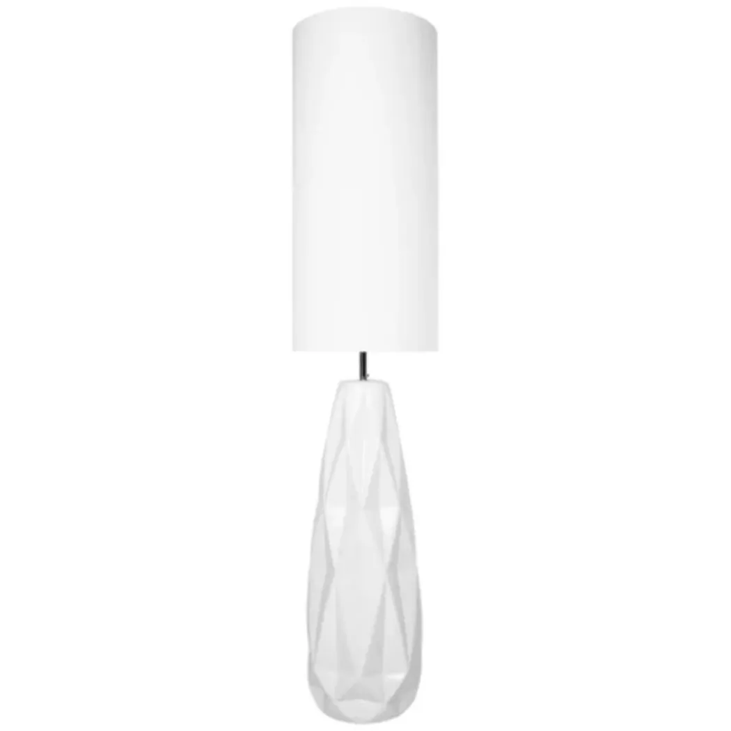 Skova White Ceramic Floor Lamp