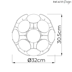 Skye 30Cm Sputnik Ball Easy-Fit Pendant