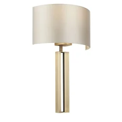 Sloane Antique Brass & Mink Wall Light