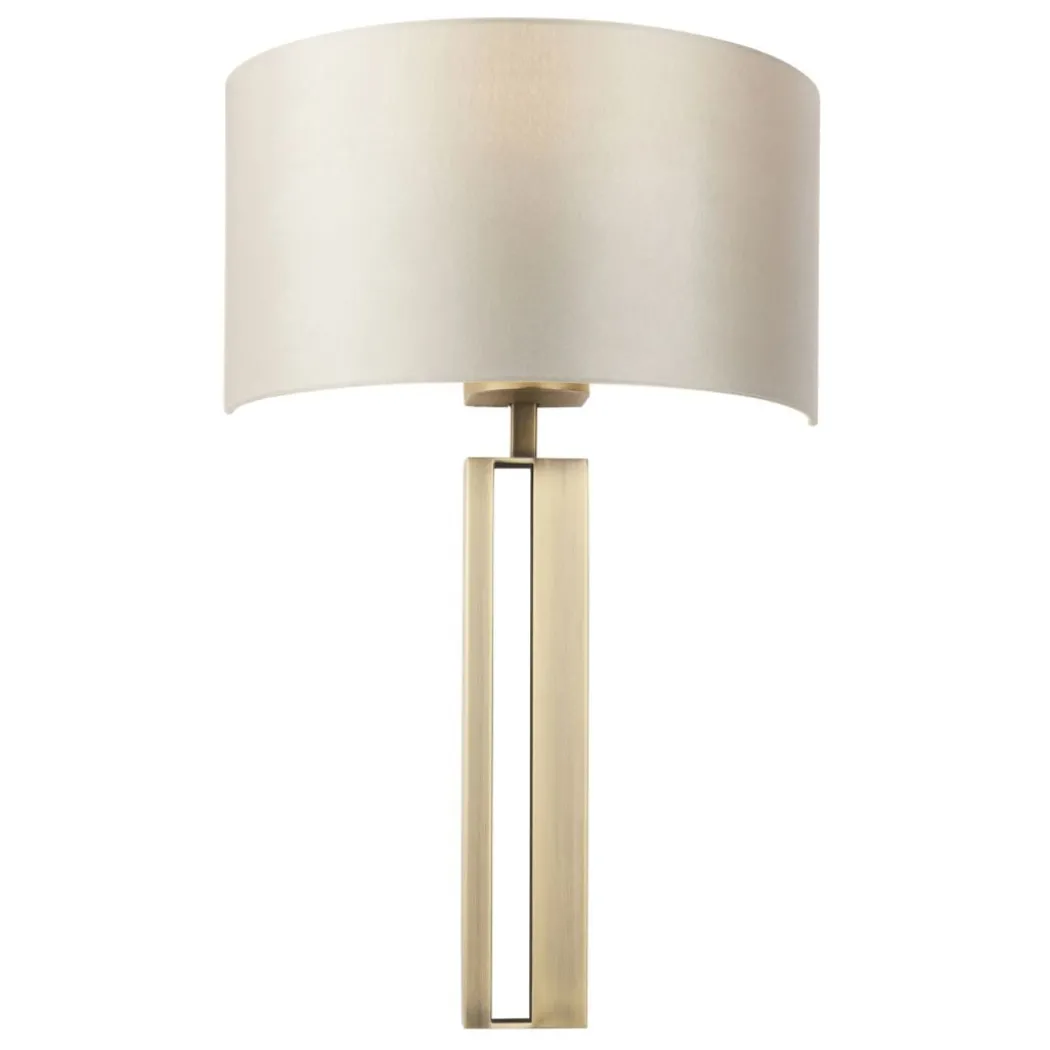 Sloane Antique Brass & Mink Wall Light