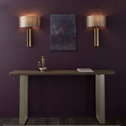 Sloane Antique Brass & Mink Wall Light