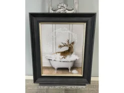 SMALL DEER TUB 50X40 WALL ART