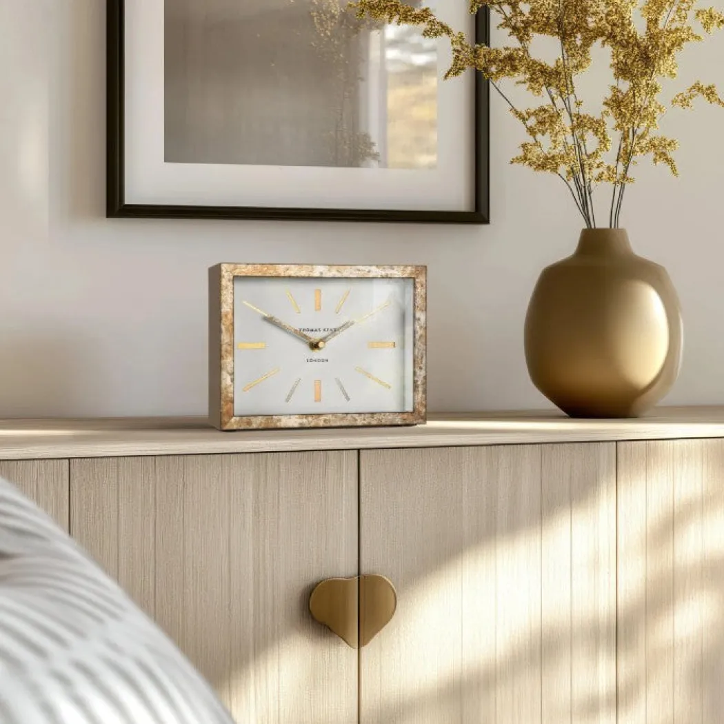 Smithfield Mantel Clock Bronze 8in