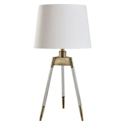 Sophie Antique Brass Tripod Table Lamp