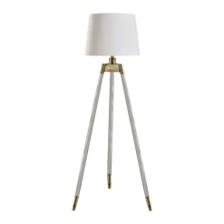 Sophie White and Antique Tripod Floor Lamp