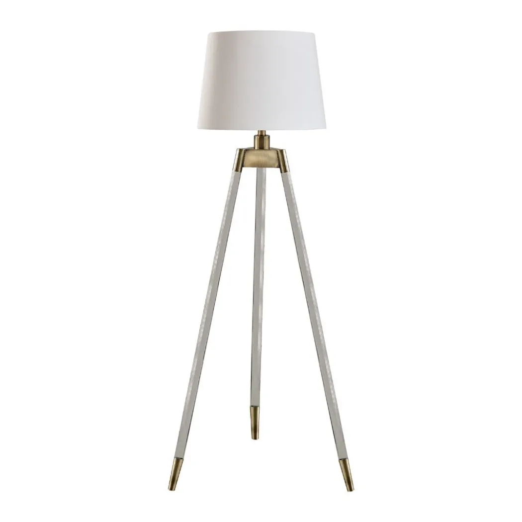Sophie White and Antique Tripod Floor Lamp