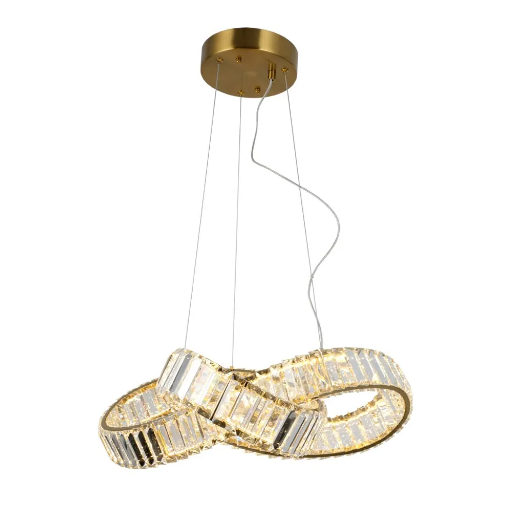 Sparkle Gold Knot LED Pendant Ceiling Light 38w