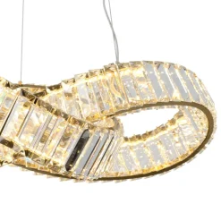 Sparkle Gold Knot LED Pendant Ceiling Light 38w