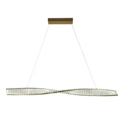 Sparkle Gold LED Linear Pendant Ceiling Light 36w