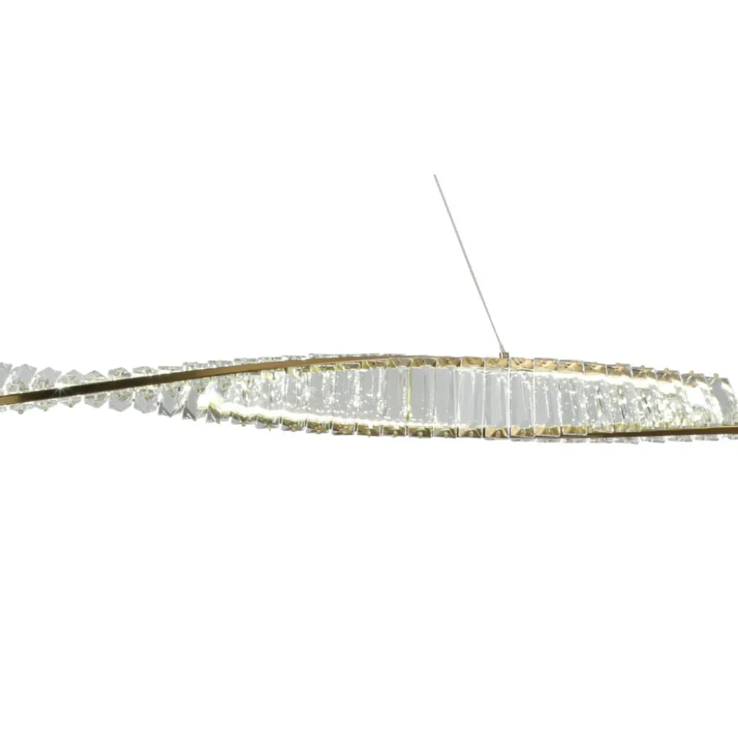 Sparkle Gold LED Linear Pendant Ceiling Light 36w