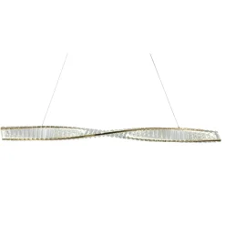 Sparkle Gold LED Linear Pendant Ceiling Light 36w