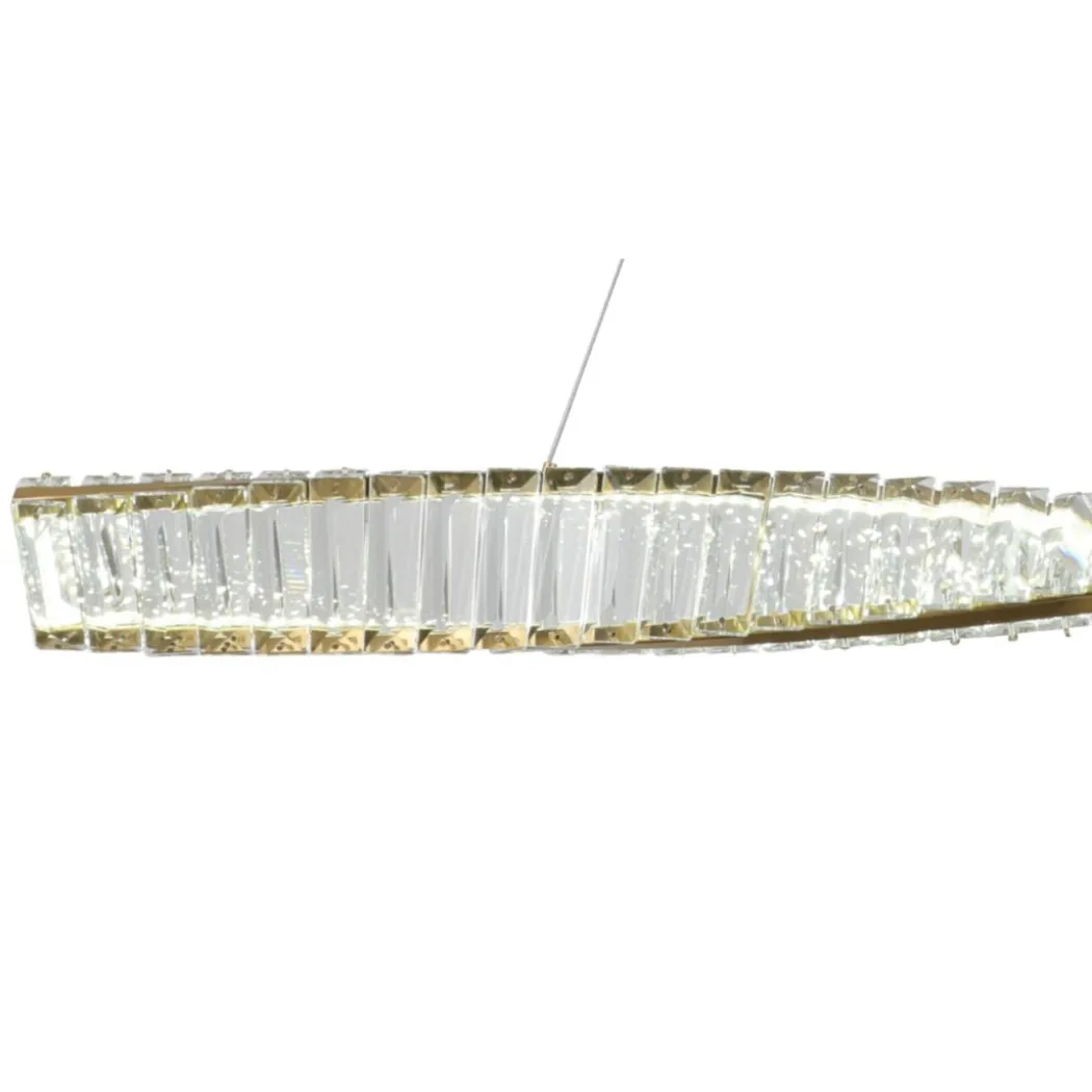 Sparkle Gold LED Linear Pendant Ceiling Light 36w