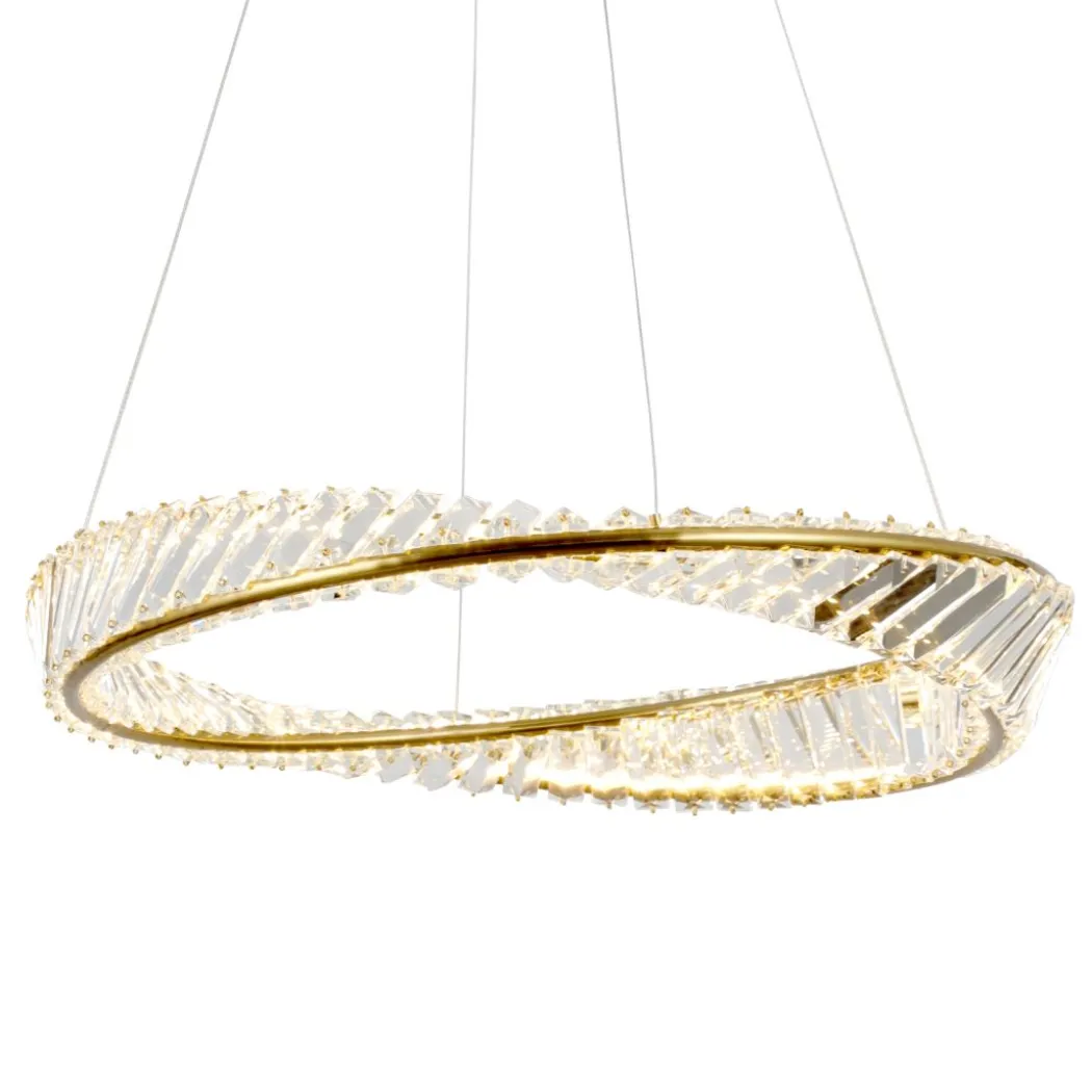 Sparkle Gold Ring LED Pendant Ceiling Light 36w