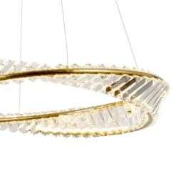 Sparkle Gold Ring LED Pendant Ceiling Light 36w