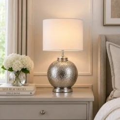 Specter 55cm Silver Glass Table Lamp