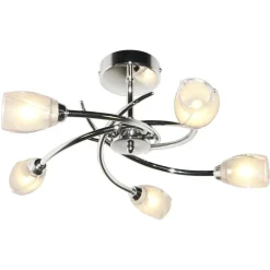 Spike 5 Light Semi Flush Ceiling Light