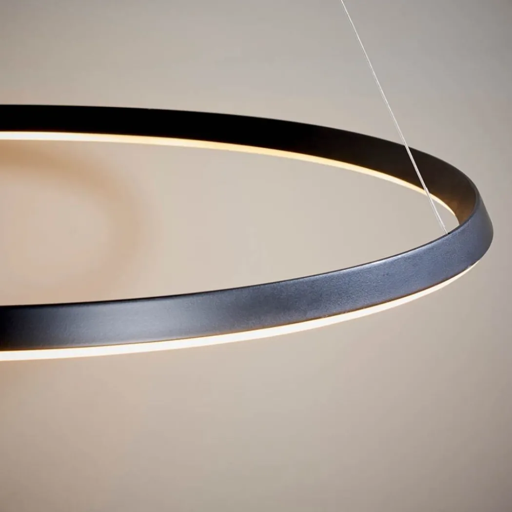 Staten Matte Black LED Pendant Ceiling Light