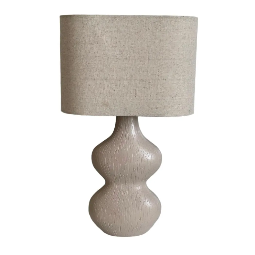 Stephanie Beige Resin Table Lamp