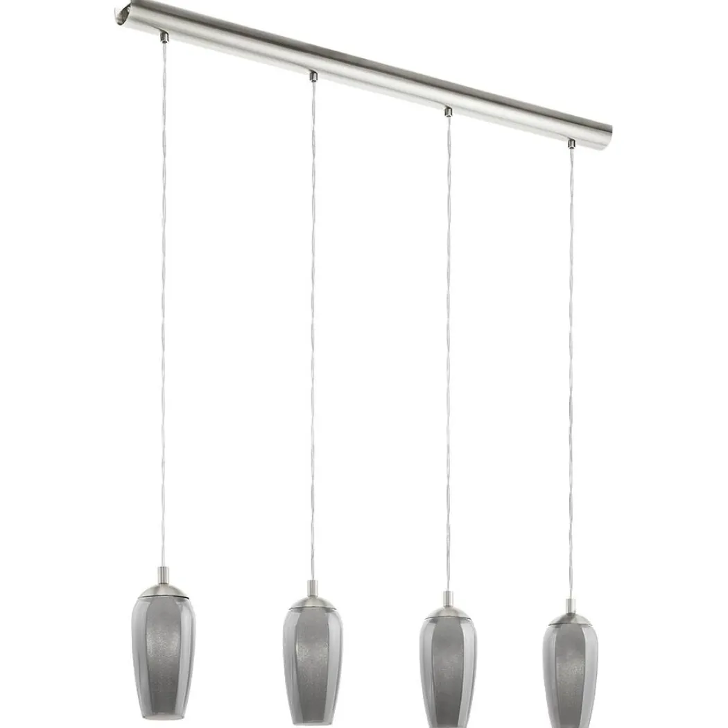 Stephie 4 Light Ceiling Light Bar Satin Nickel