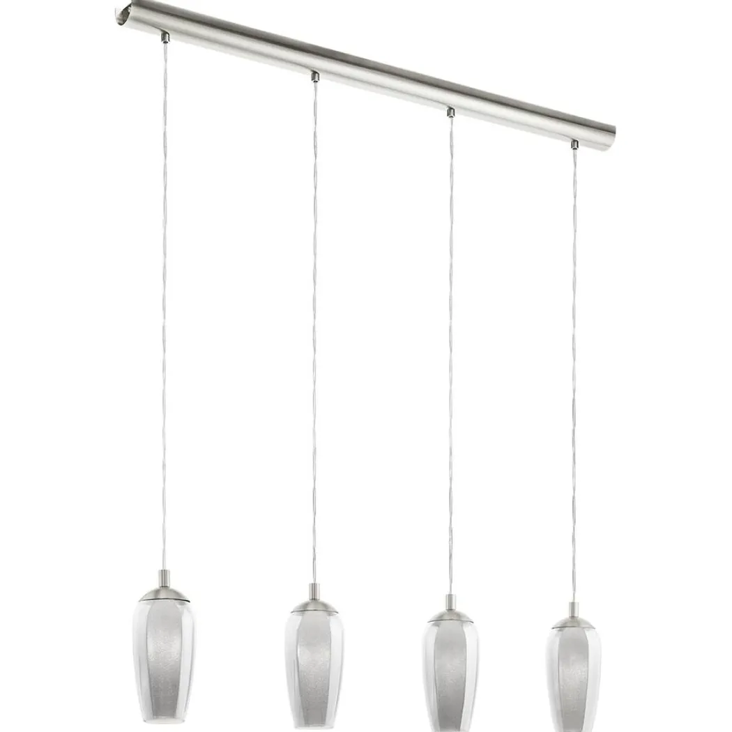 Stephie 4 Light Ceiling Light Bar Satin Nickel