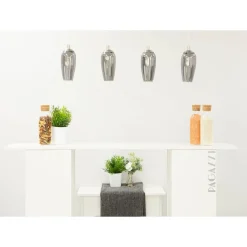 Stephie 4 Light Ceiling Light Bar Satin Nickel