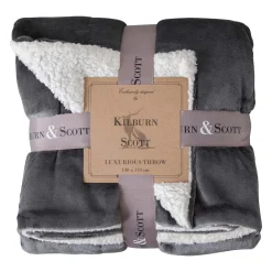 Sterling Sherpa Grey Throw