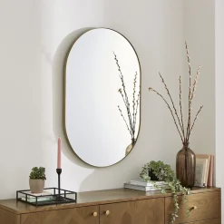 Stoob Champagne Oval Mirror