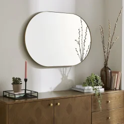 Stoob Champagne Oval Mirror