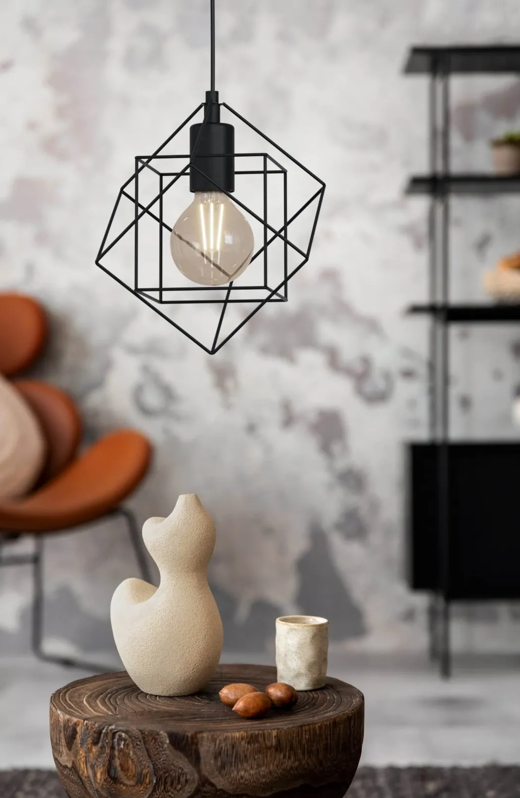 Straiton Black Pendant Ceiling Light
