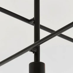 Studio 5 Light Semi Flush Black Ceiling Light
