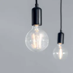 Studio 6-Light Matte Black Pendant Ceiling Light