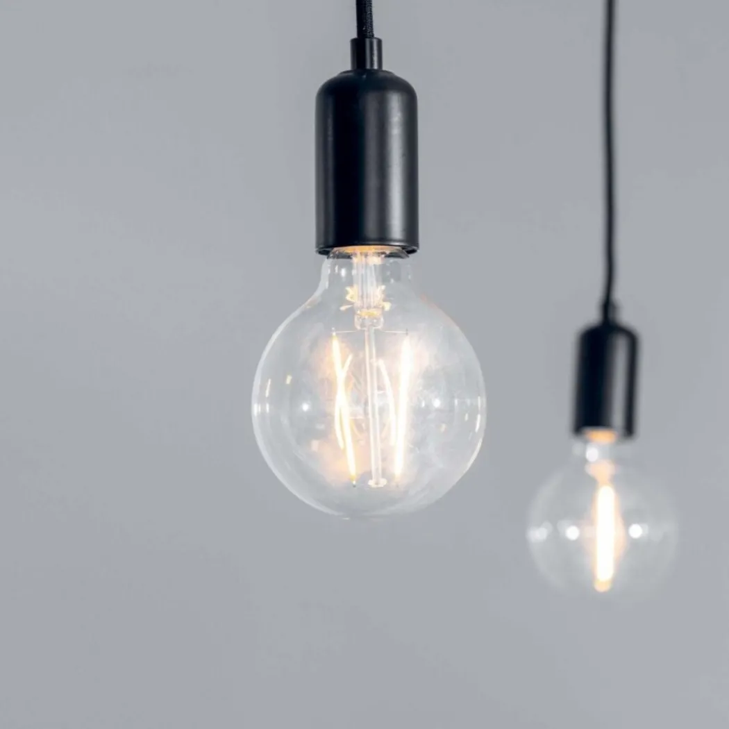 Studio 6-Light Matte Black Pendant Ceiling Light