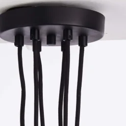 Studio 6-Light Matte Black Pendant Ceiling Light