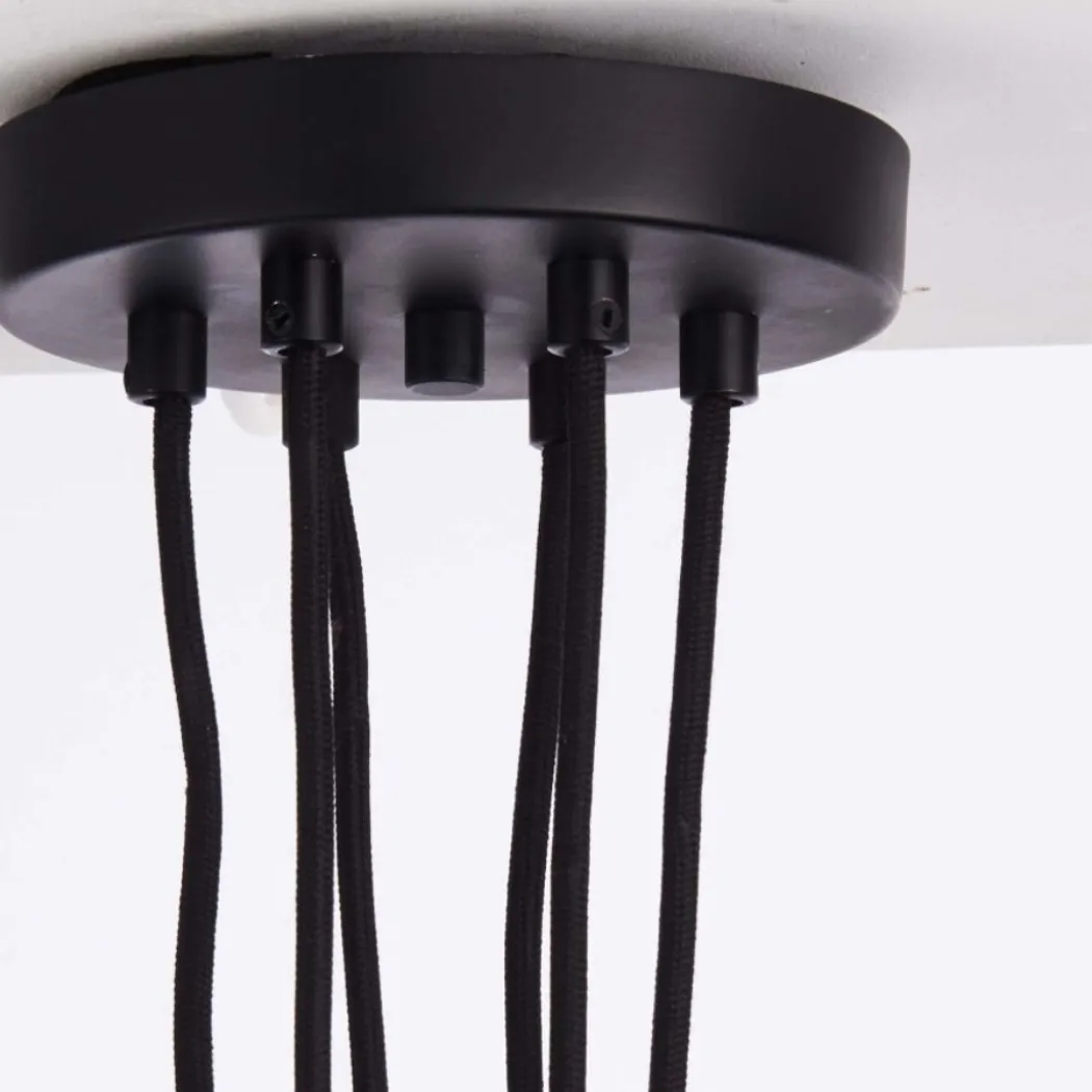 Studio 6-Light Matte Black Pendant Ceiling Light