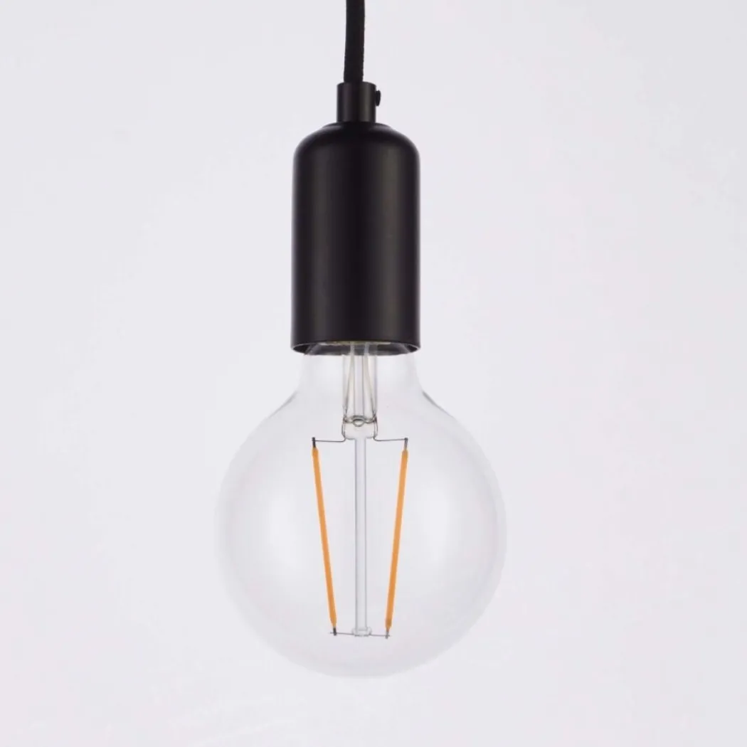 Studio 6-Light Matte Black Pendant Ceiling Light
