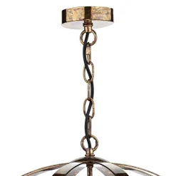 Symbol 3 Light Ceiling Light Copper