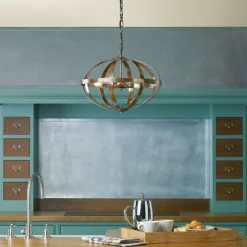 Symbol 3 Light Ceiling Light Copper