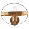 Symbol Mottled Copper Wall Light