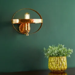 Symbol Mottled Copper Wall Light