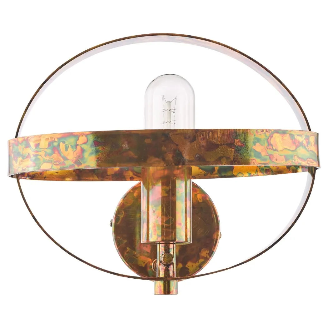 Symbol Mottled Copper Wall Light