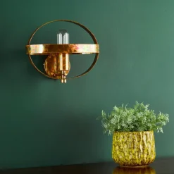 Symbol Mottled Copper Wall Light