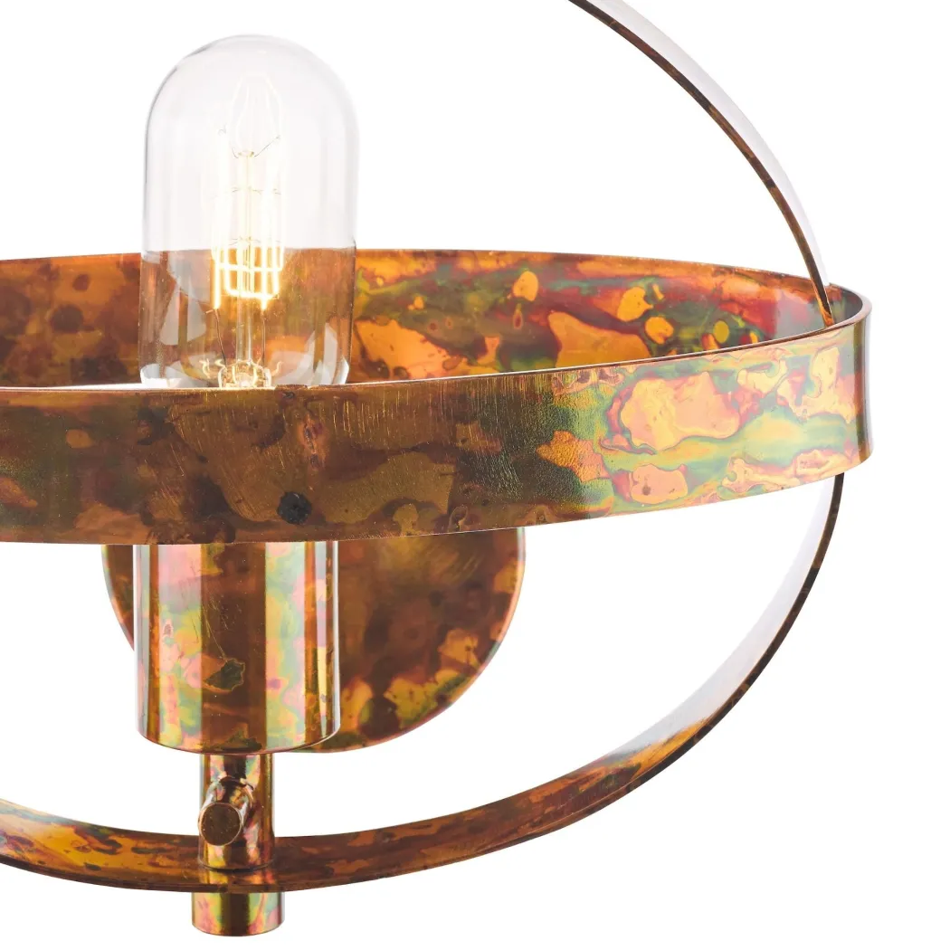 Symbol Mottled Copper Wall Light