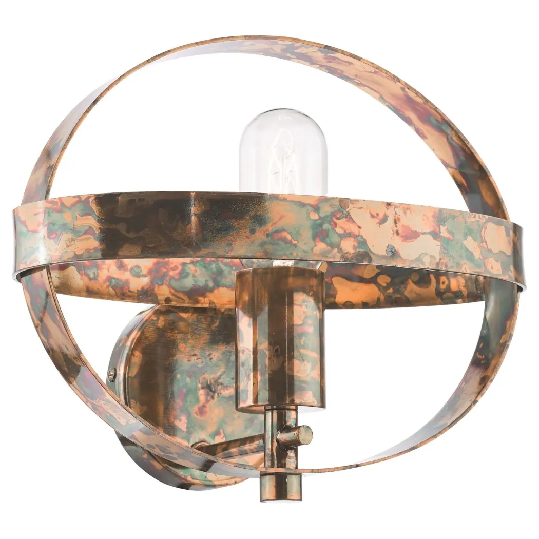 Symbol Mottled Copper Wall Light