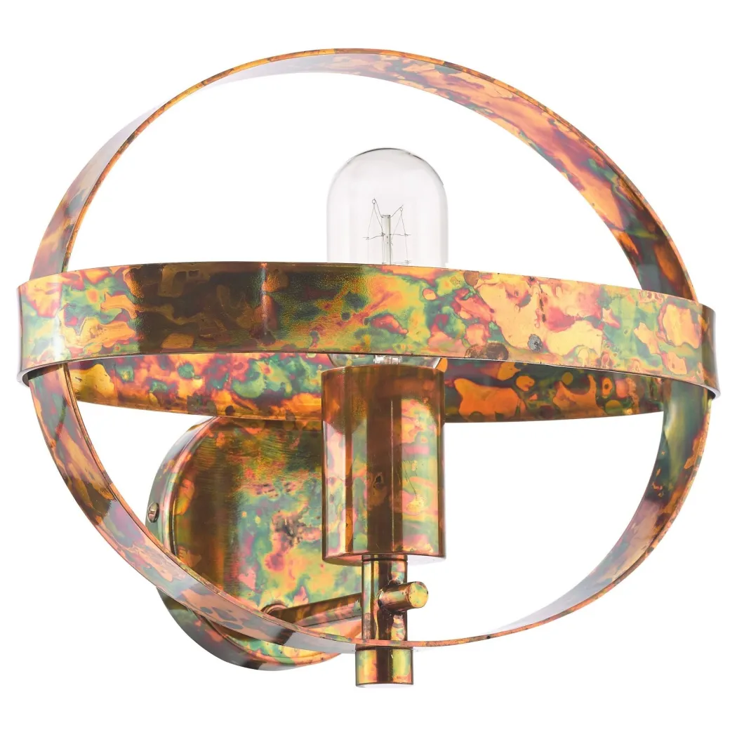 Symbol Mottled Copper Wall Light