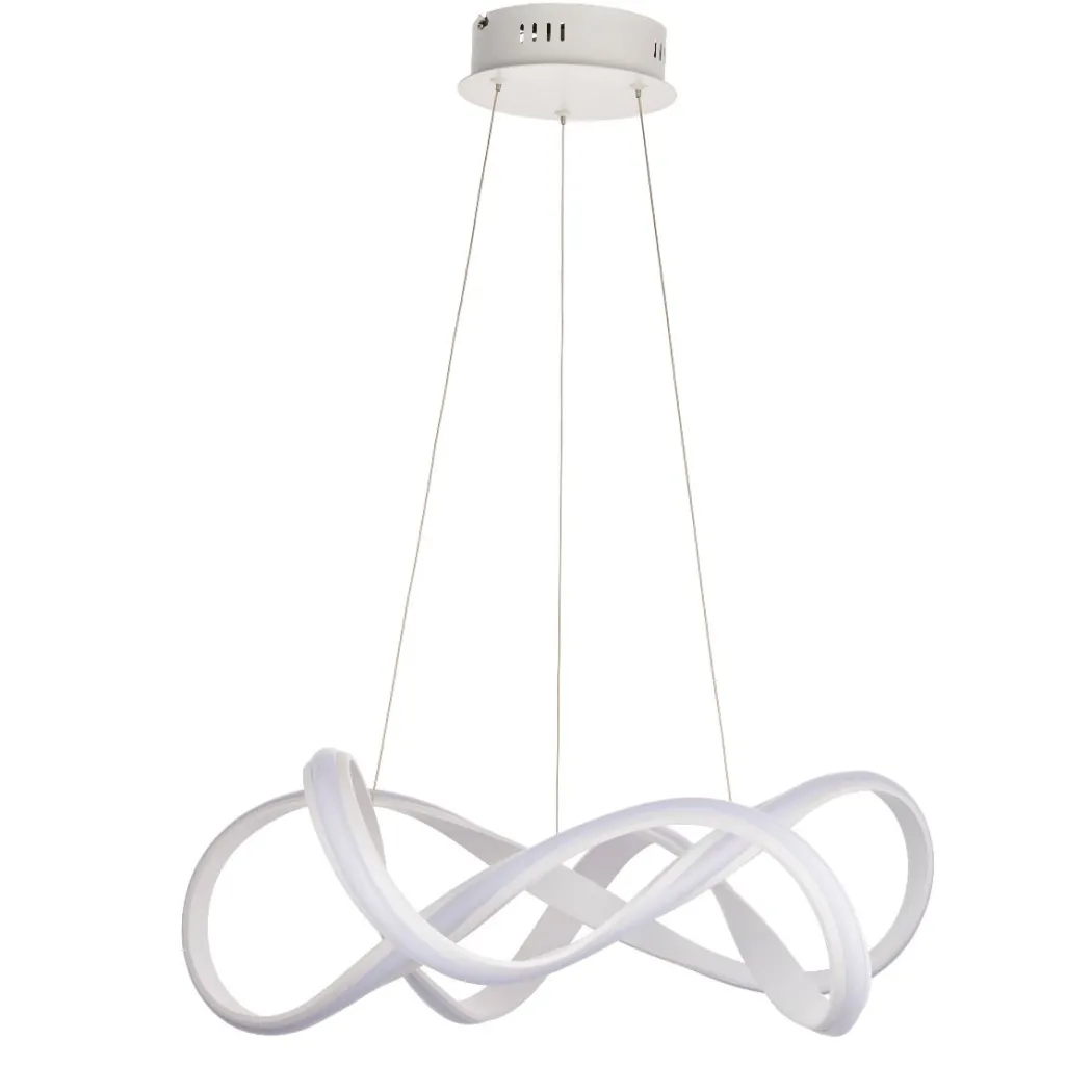 Synergy Large Warm White LED White Ceiling Pendant