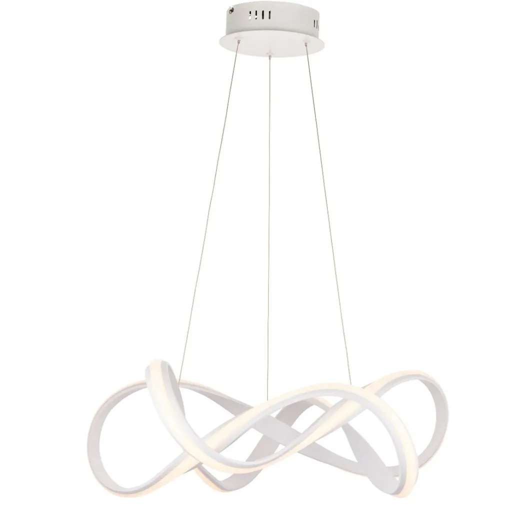 Synergy Large Warm White LED White Ceiling Pendant