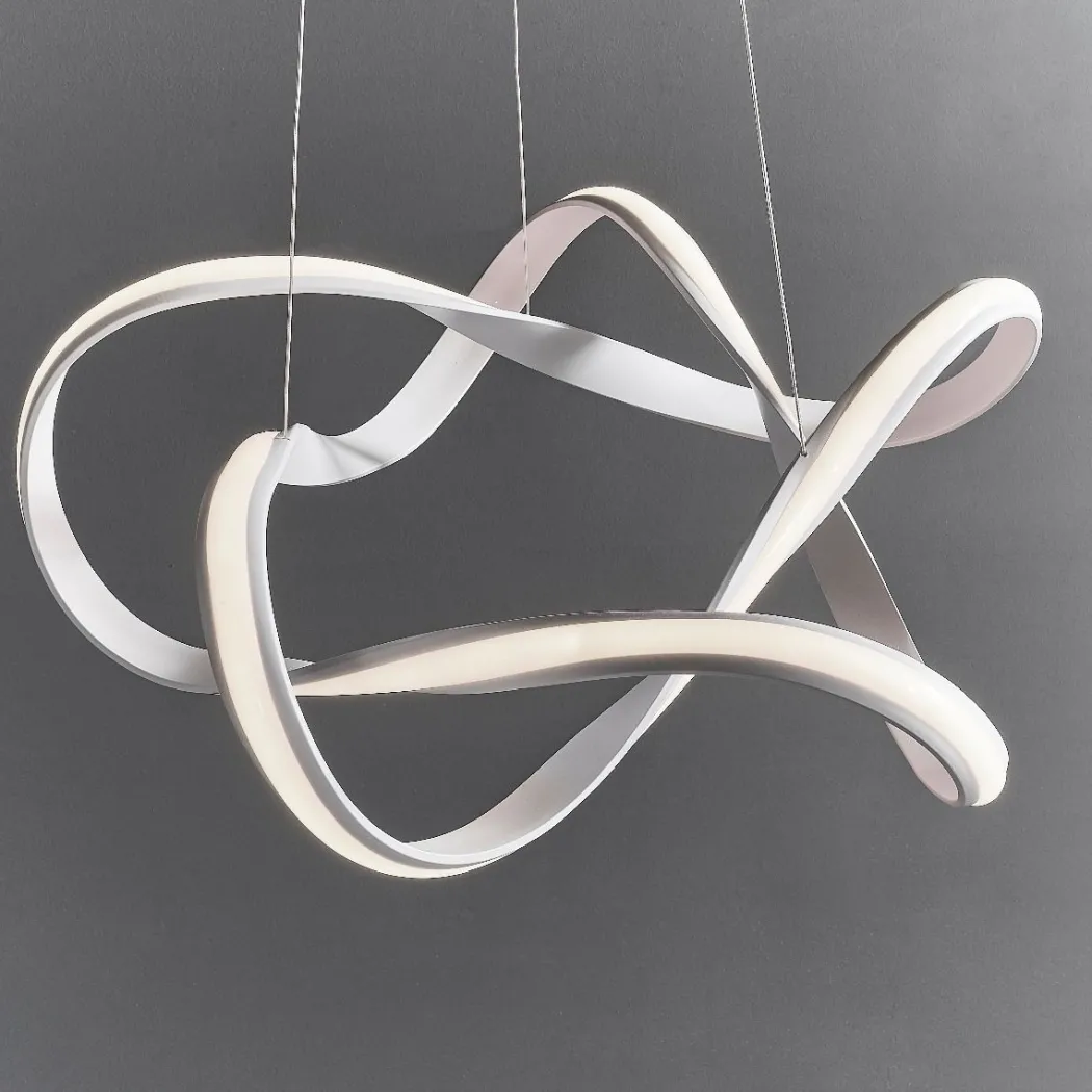 Synergy Large Warm White LED White Ceiling Pendant