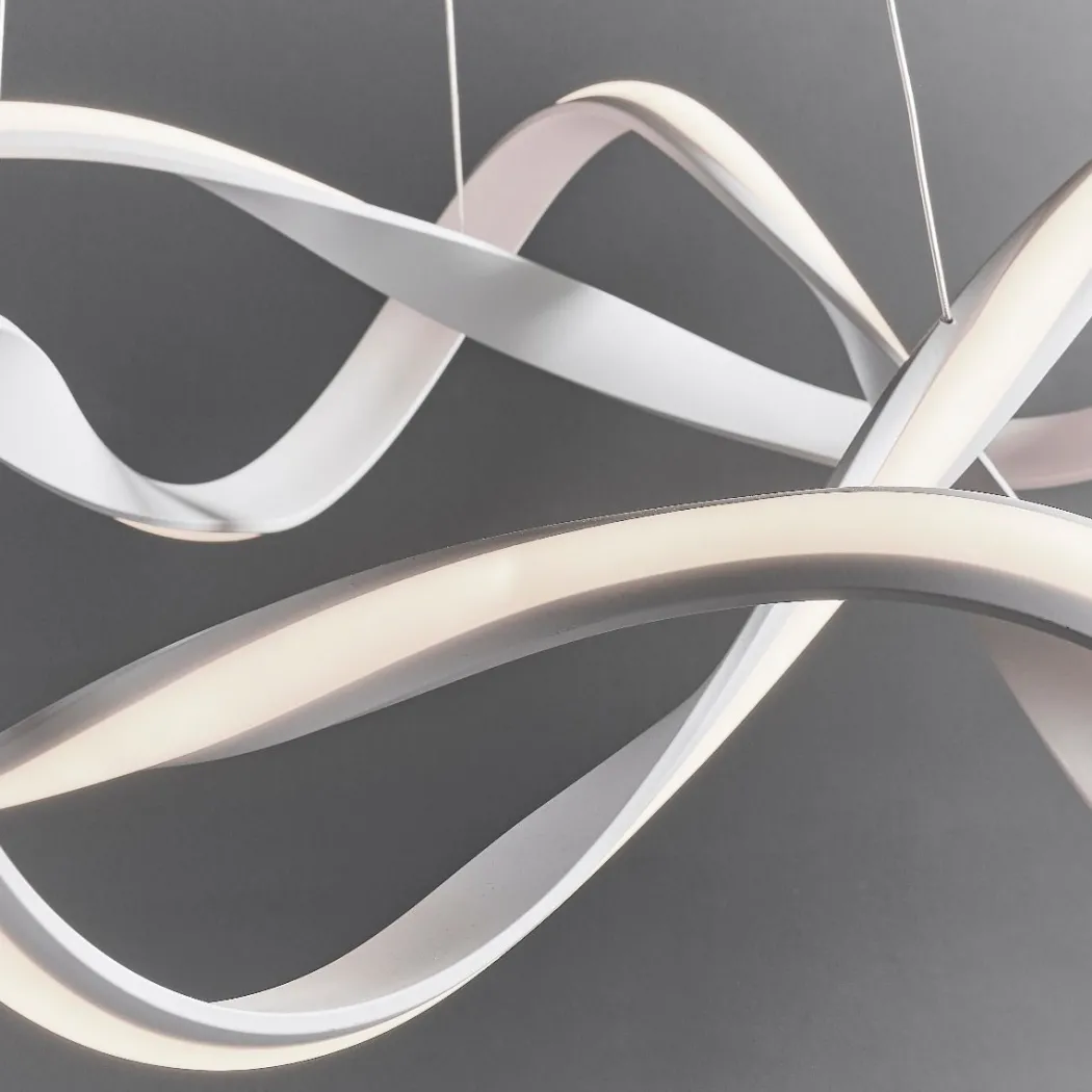 Synergy Large Warm White LED White Ceiling Pendant