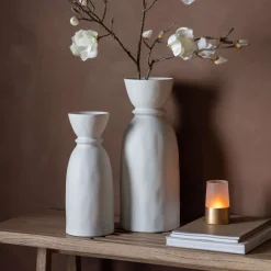 Takada Bottle Small White Vase